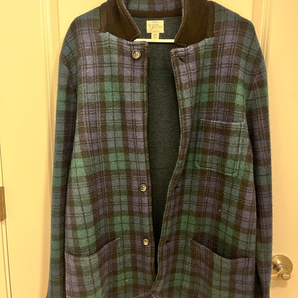 Men’s J Crew Blazer Jacket Pure Wool in Blackwatch Tartan (SIZE MEDIUM)